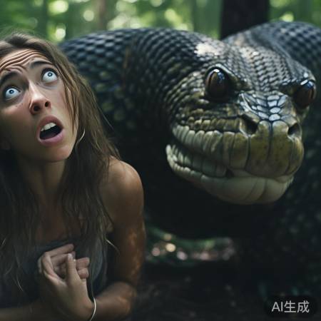 惊见碗口粗蛇,心跳骤停。