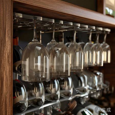 酒柜杯架尺寸要合适