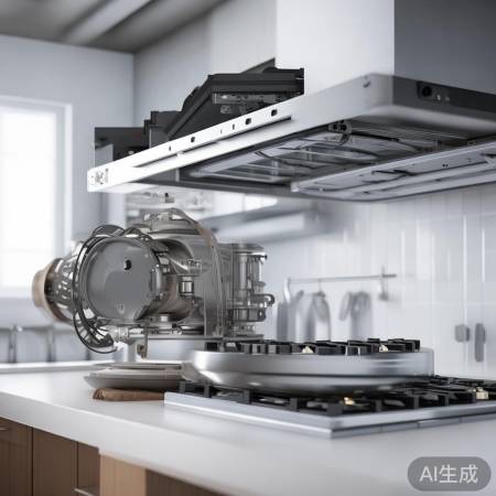 拆油烟机面板看转子