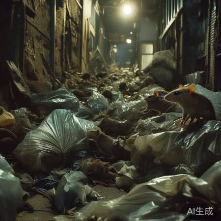 小区老鼠泛滥，环境脏乱管理差