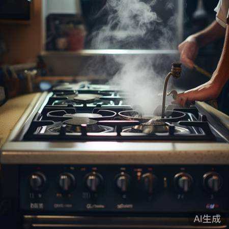 进水口堵塞，火焰熄灭