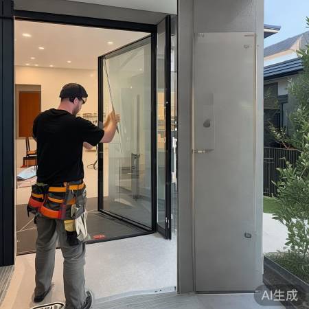 防盗门玻璃安装，细节保安全美观