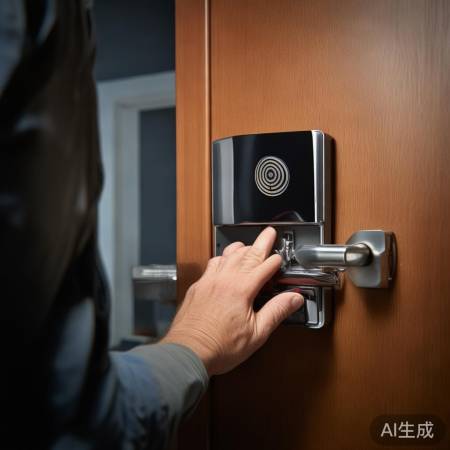 检查指纹锁电池电量