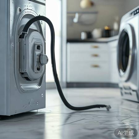 接通英标三孔电源，勿让水触电