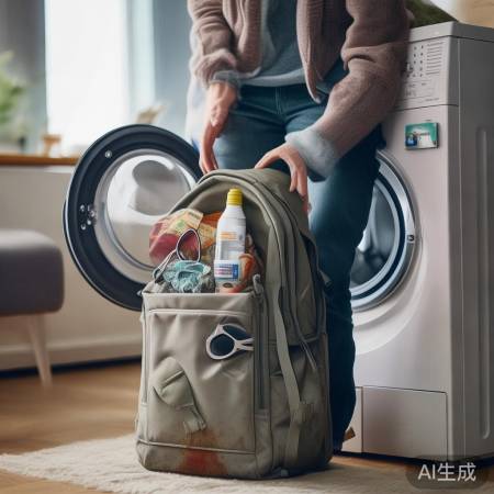 “双肩包清洗小窍门”