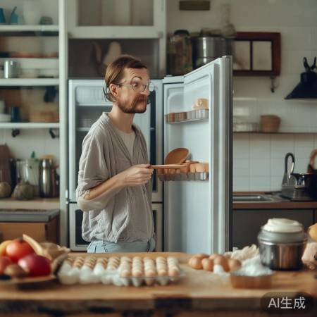 冰箱空鸡蛋，挑战新滋味
