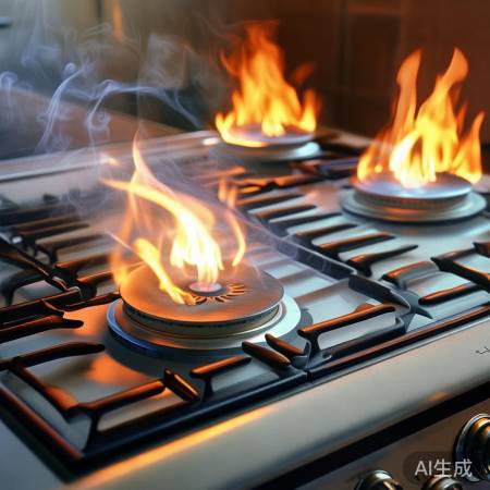 燃气压力不稳，燃烧不充分