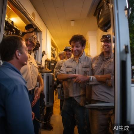 空调师傅辛苦了，夏日清凉！