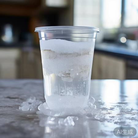 冰箱冻杯结薄冰