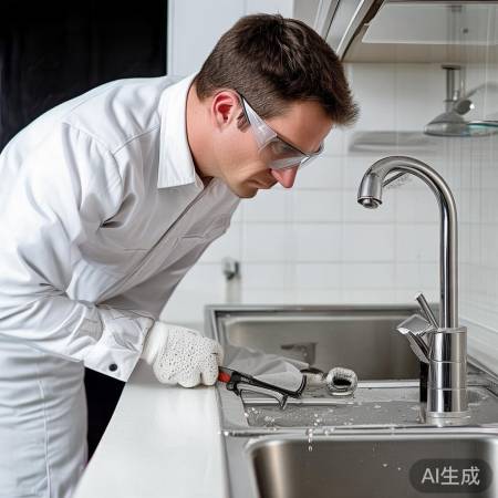 “扳手拧紧，解决漏水”