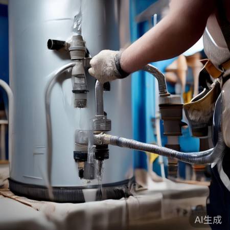 连接冷热水管，勿反接