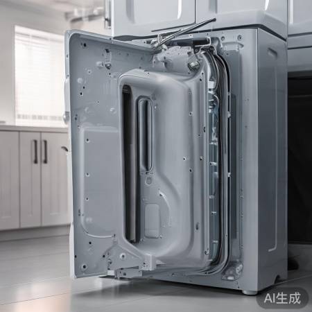 洗衣机背面水管接口处