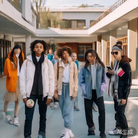 校园时尚达人，舒适自然穿搭