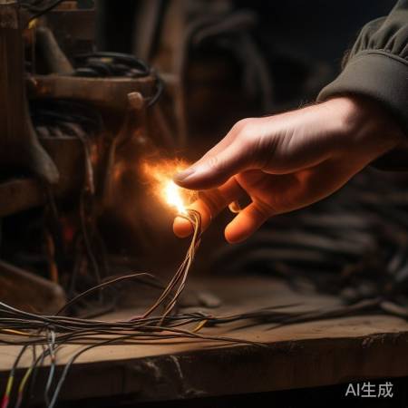 劣质电线，绝缘不良，易烫手。