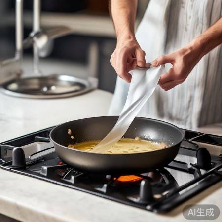 烹饪防油烟，贴防油纸