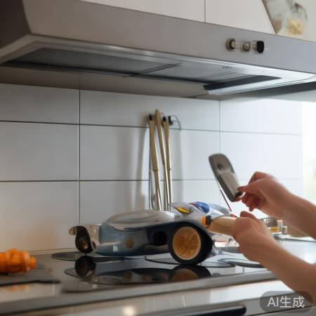 检查油烟机开关，避免挡住