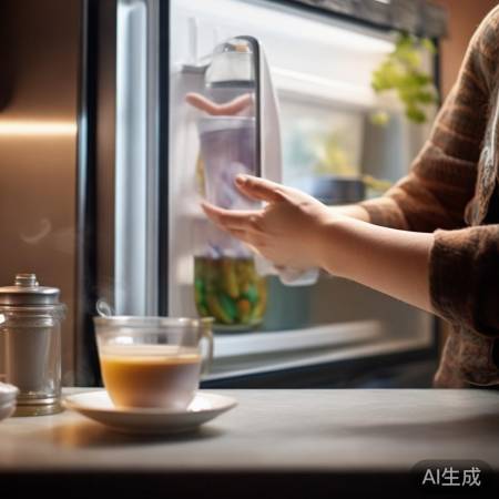 冰箱门少开，速取速关保凉爽