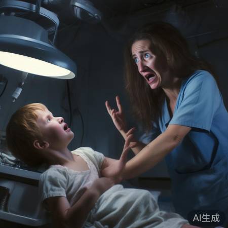 医生暴力对待孩子，妈妈惊愕。