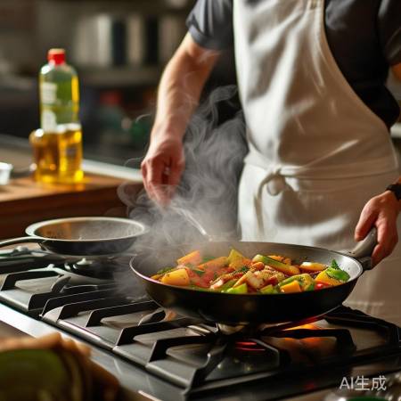 炒菜技巧：预热锅加适量水油