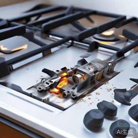 打火针消失，燃气灶无法点火