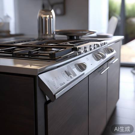 燃气灶设计简洁大方