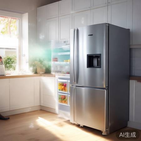 松下冰箱，速冷静音，夏日清凉。