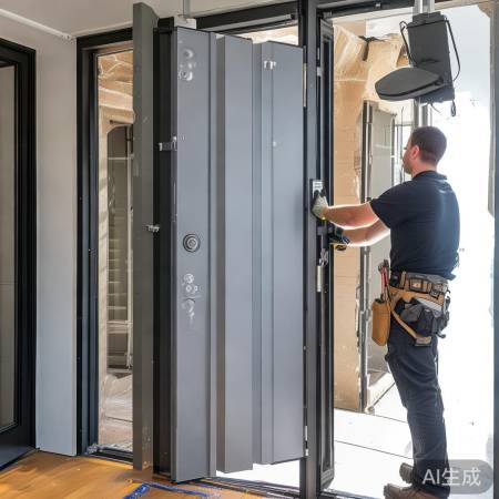 防盗门重，需专业安装