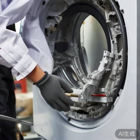 拆卸洗衣机内部部件