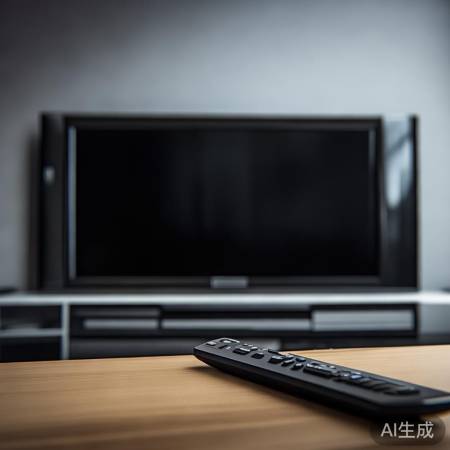 一体电视遥控开机，关机放回原位