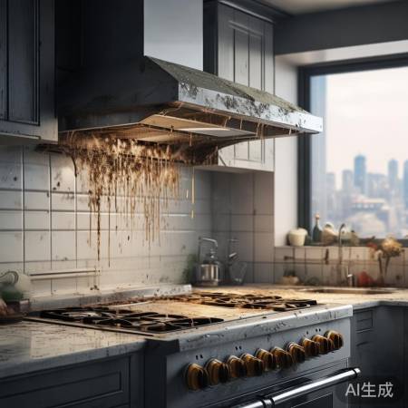 厨房劳模，油垢隐患