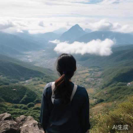 女白领被无人机航拍纪录片震撼