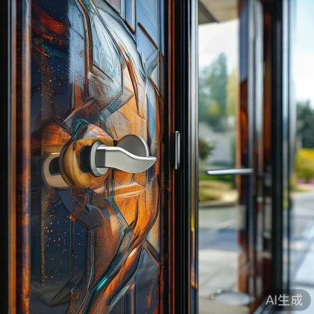 高端烤漆门把手独特