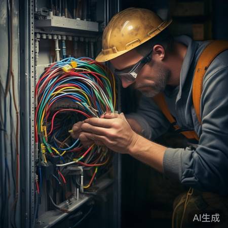 接线先辨色，红火蓝零绿地。