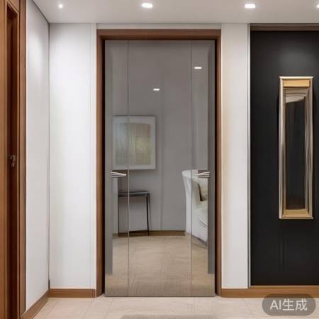 镜面防盗门，防盗扩空间