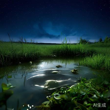 农村夜晚青蛙鸣叫声