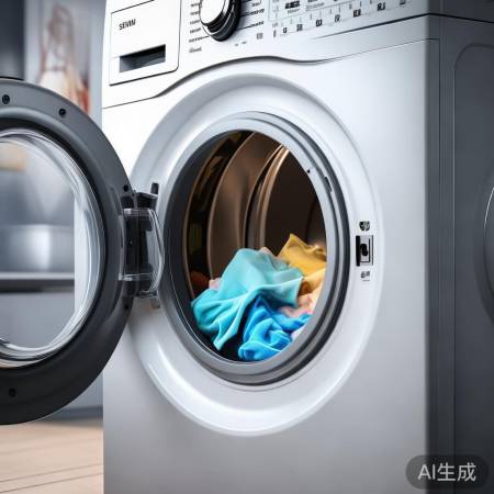滚筒洗衣机，衣物摔打洗涤