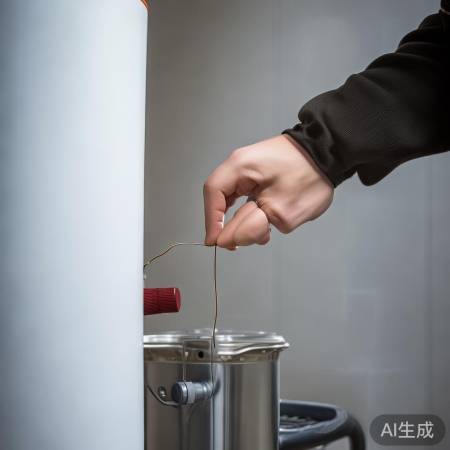 热水器水阀排水口，轻柔疏通
