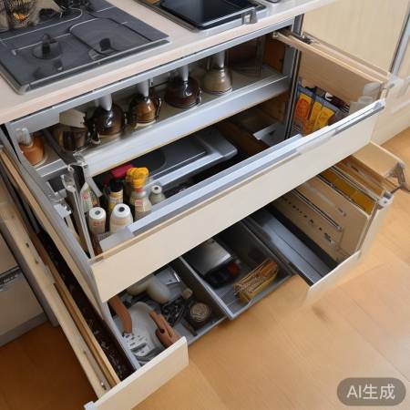 厨房集成灶储物实用