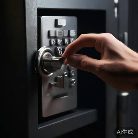 转动密码盘，门缓缓开启