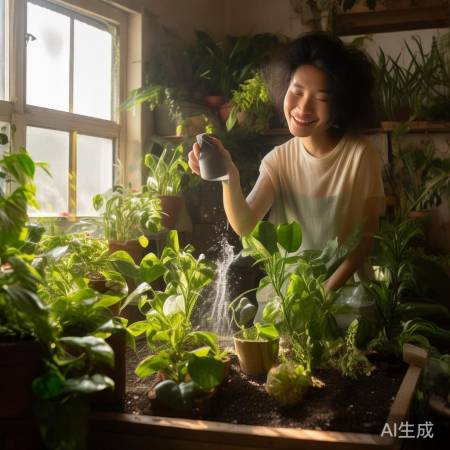 呵护花草,温暖成长