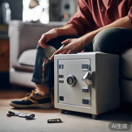 “轻松学换保险柜电池”