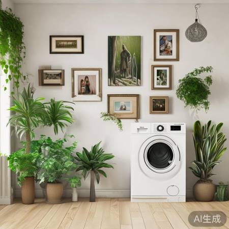 墙面装饰,绿植照片添生机