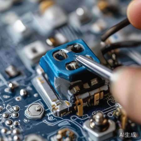 断开电容接线，标记清晰。