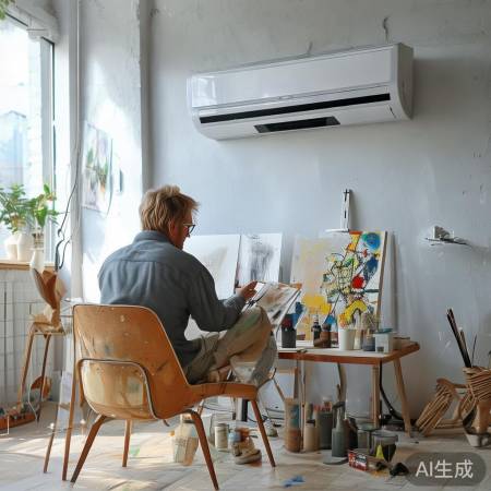 空调房画创意泉