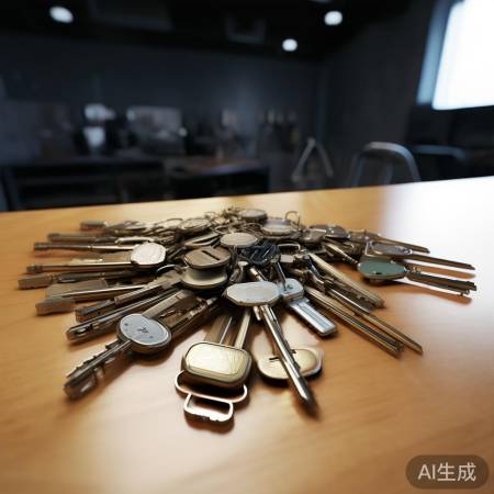 钥匙形状各异,便于识别