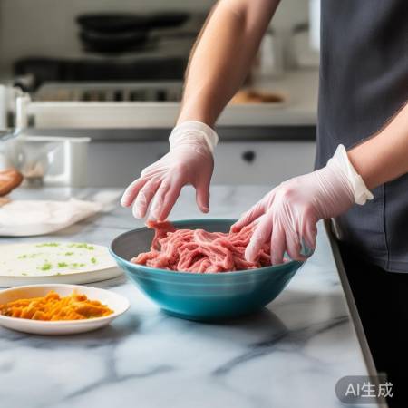 烹饪生肉馅要卫生防护