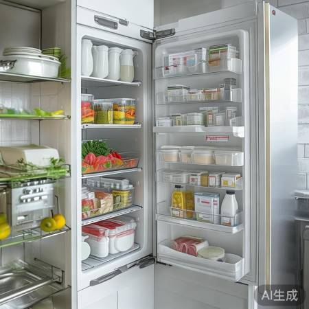 冰箱合理摆放，防交叉污染。