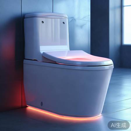 智能马桶自动冲水加热