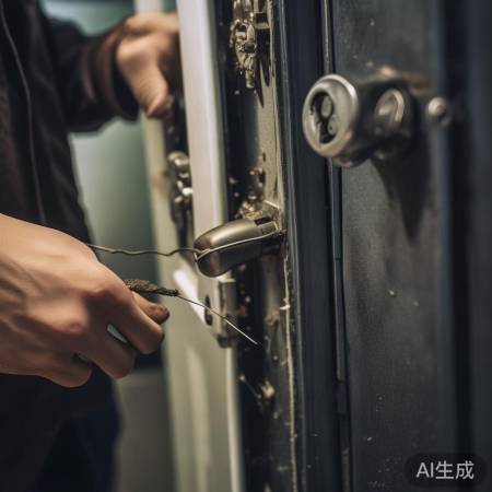 门锁卡住，细铁丝解忧