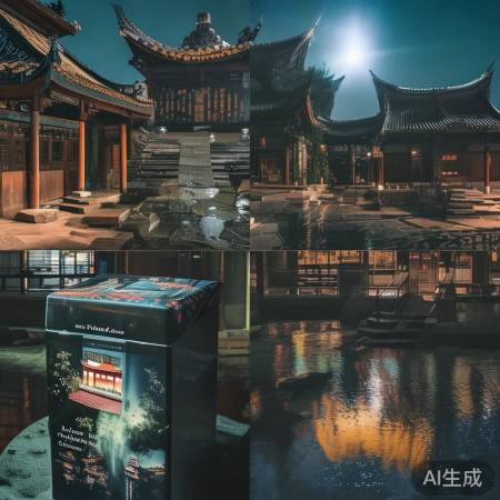 悬空寺冰箱贴,诗意宁静生活